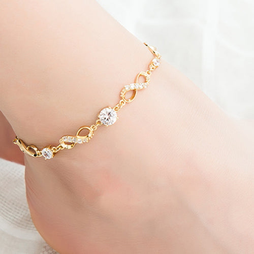 Boho Herzfußkette