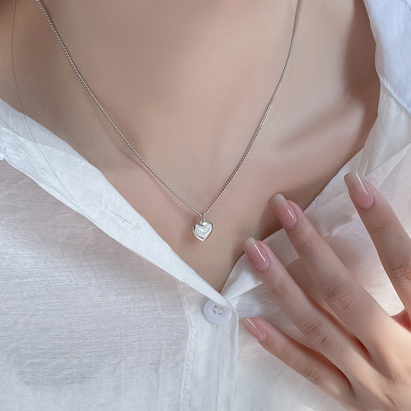 Sterling Silber Herz-Halskette