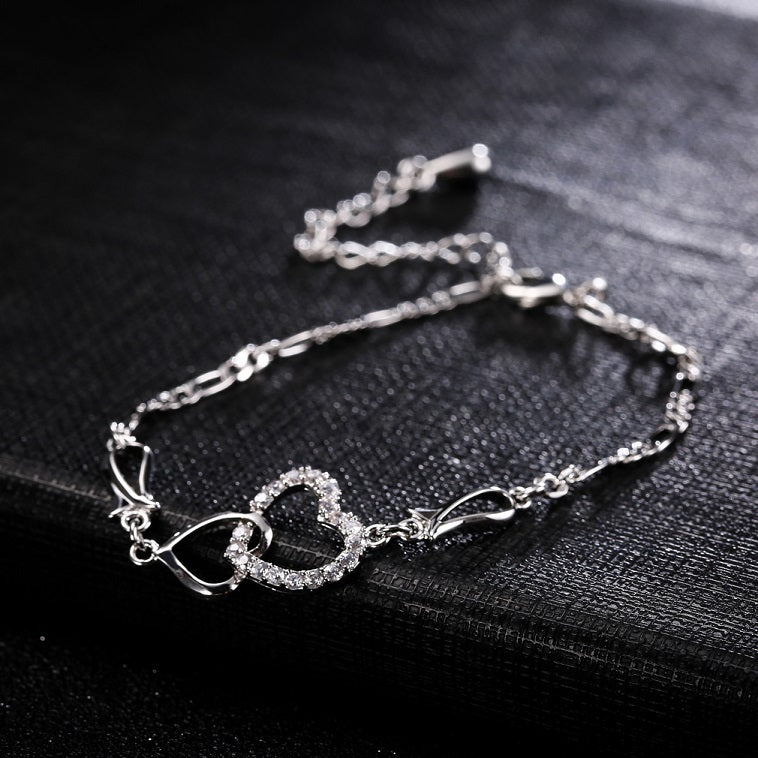 Boho Herzfußkette
